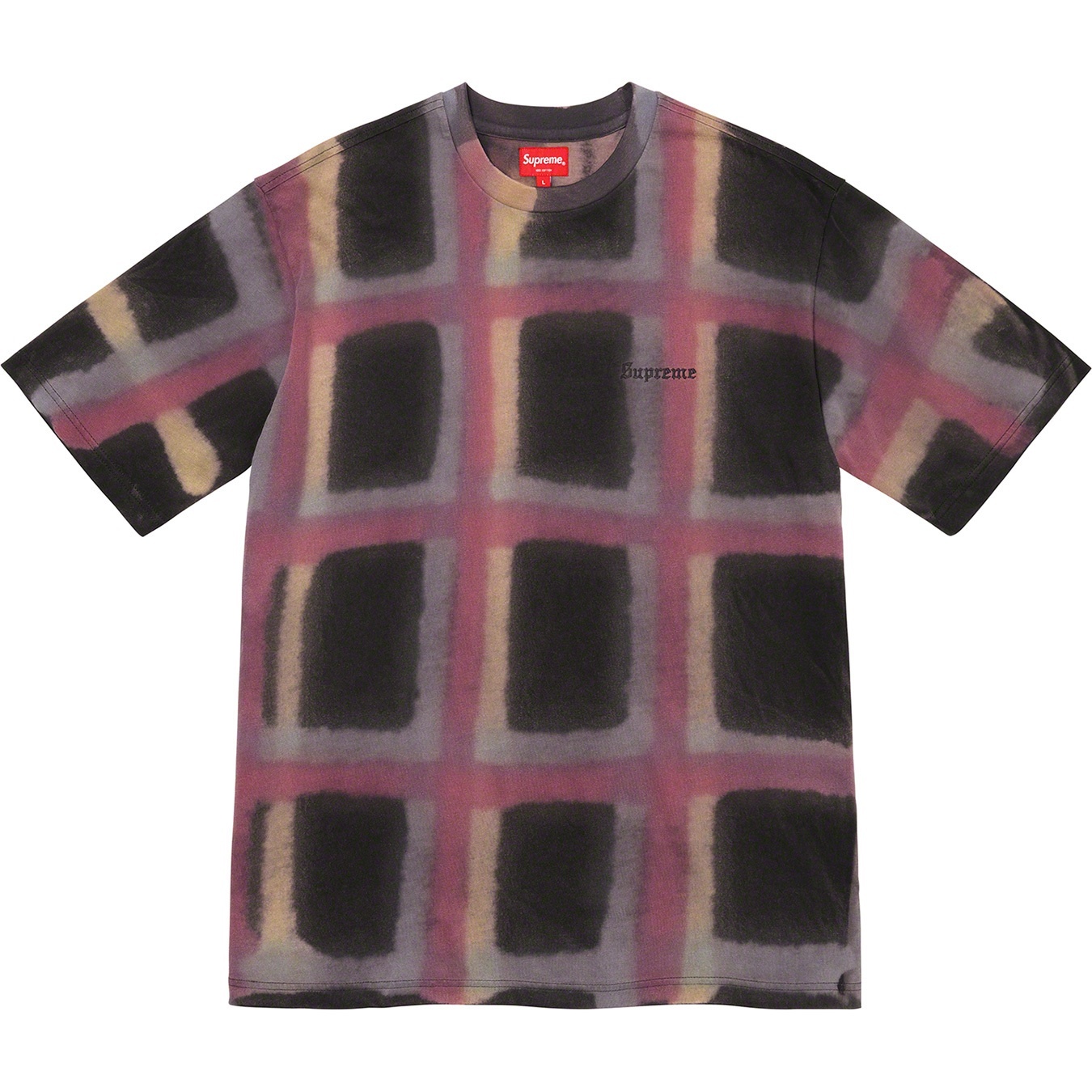 Sprayed Plaid S/S Top view 4